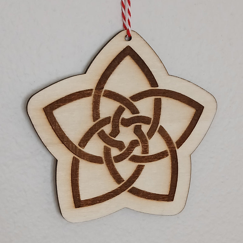 Nordic Star Ornament - Wood