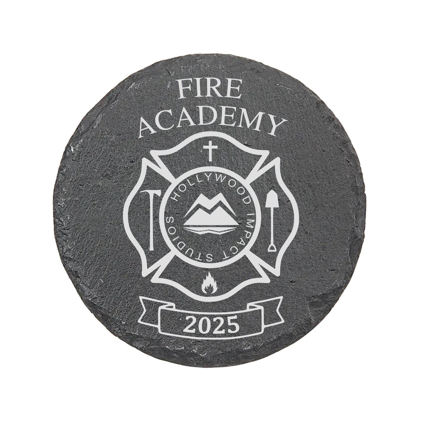 Fire Academy Slate Coaster