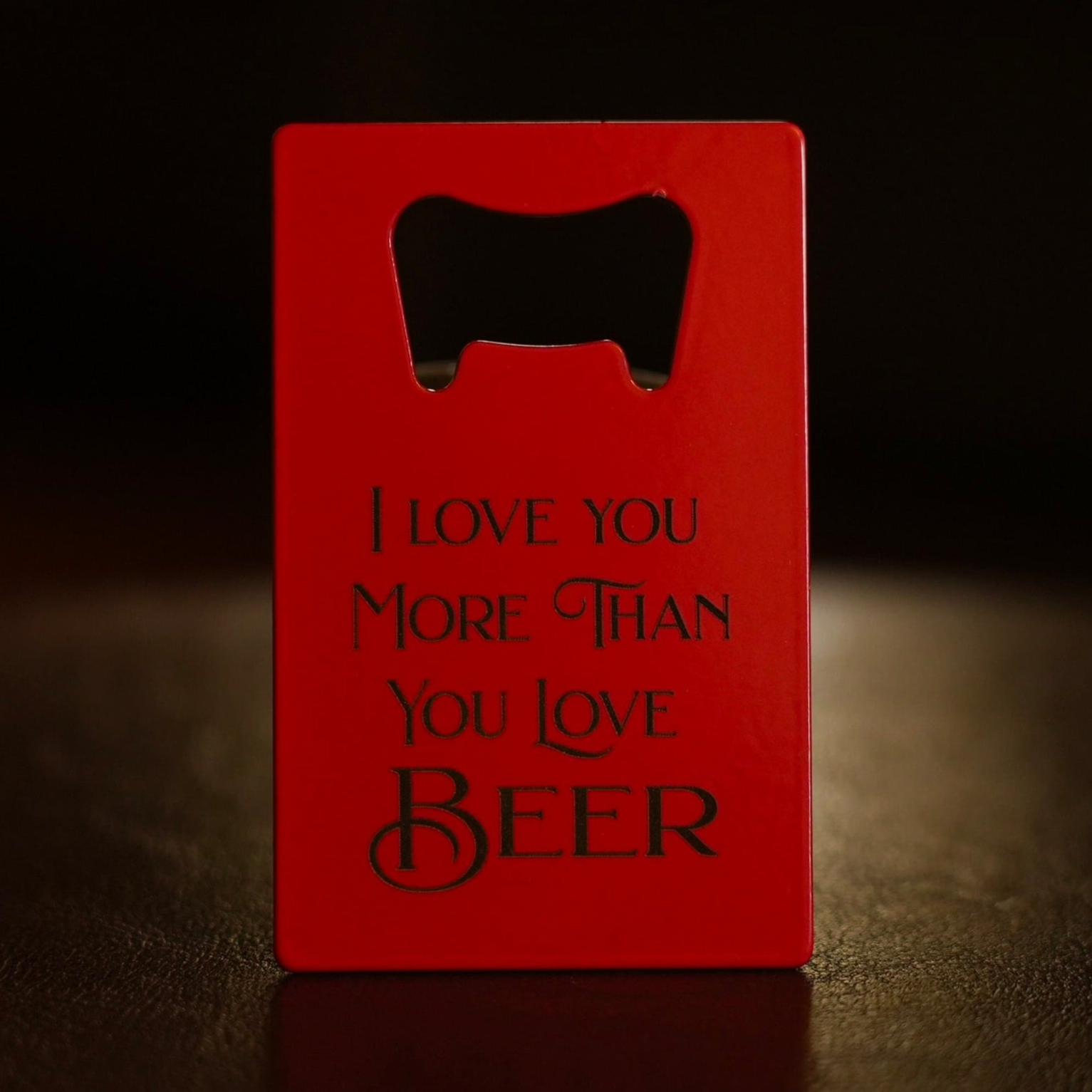 Bottle Opener – Red – Metal – Custom Engraved