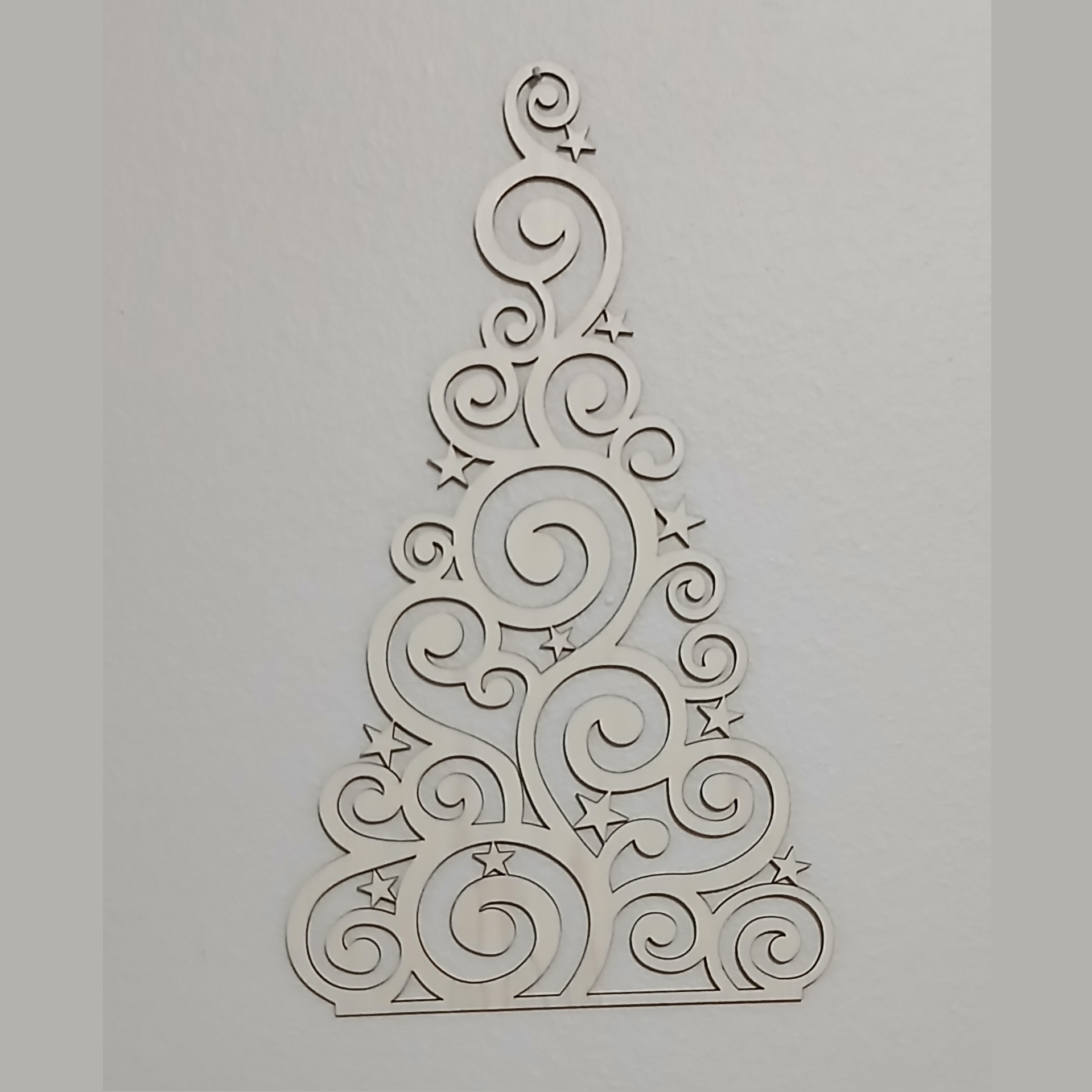 Ornament Tree – Wood Wall Hanging – Small