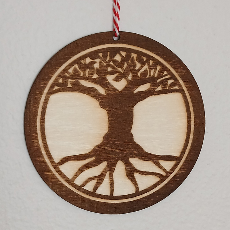 Nordic Tree of Life Ornament – Wood