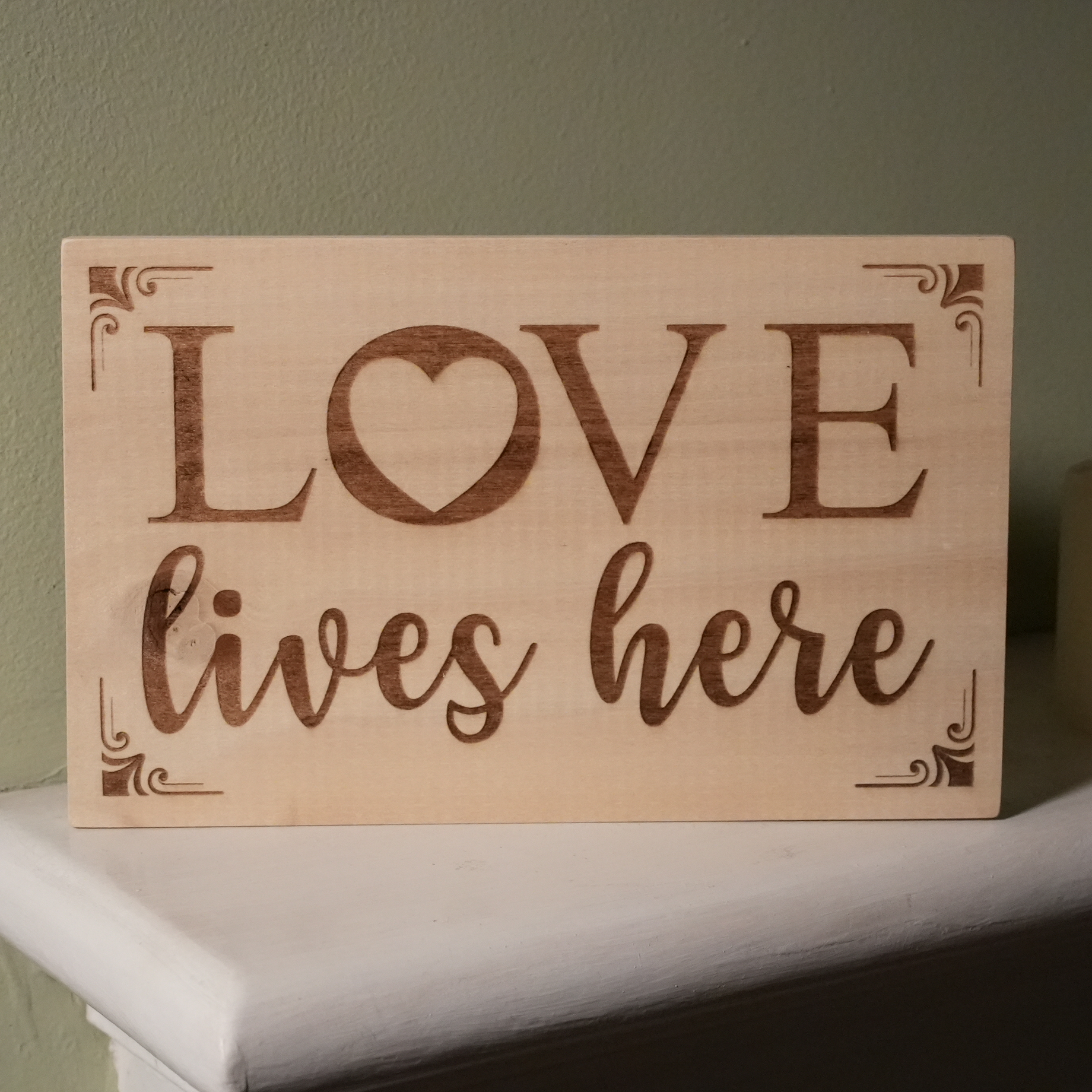 Tribute to Fire Victims – Love Lives Here Sign